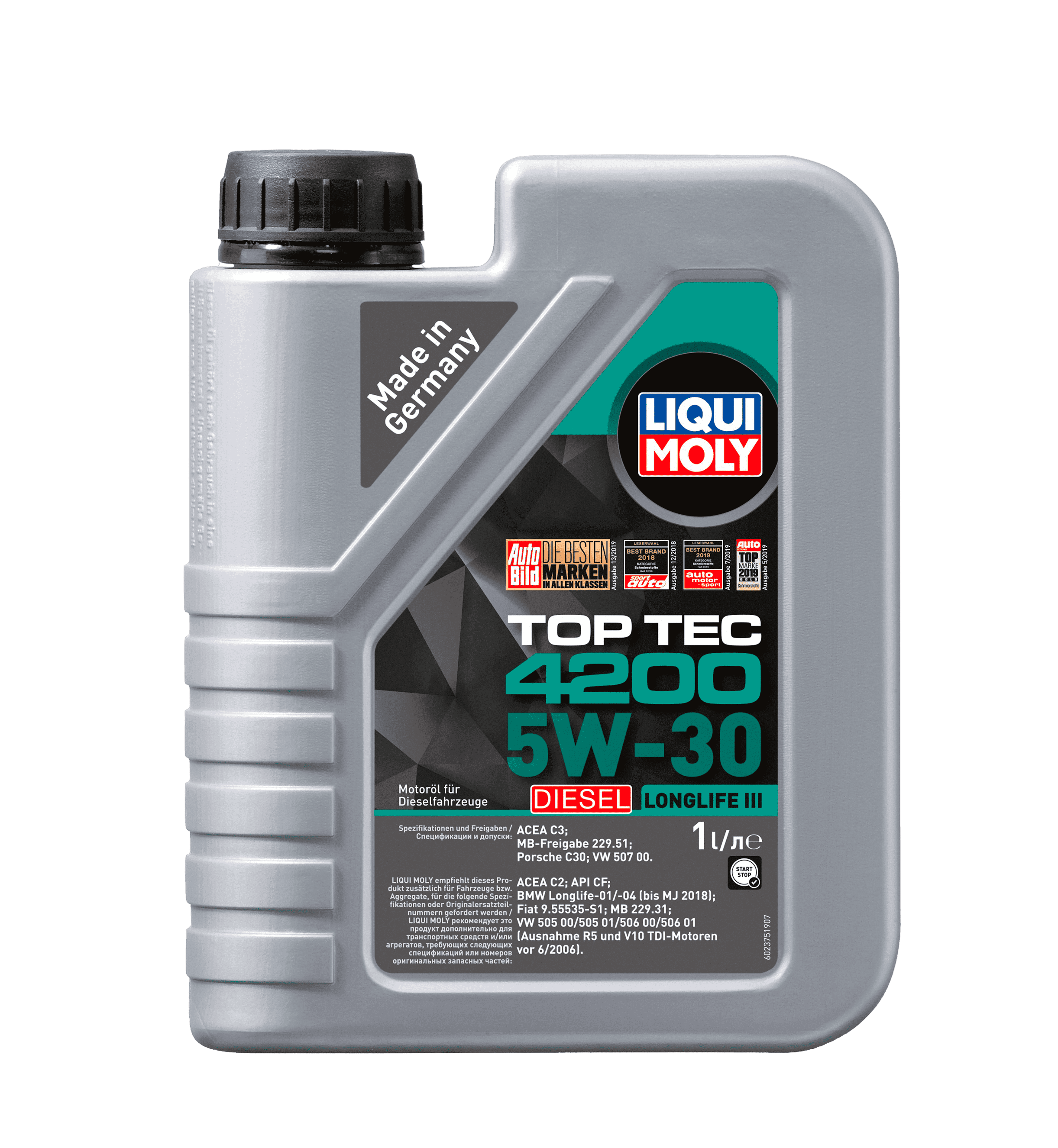 Моторное масло Liqui Moly Top Tec 4200 Diesel 5W-30, 1л (LiquiMoly: 2375)